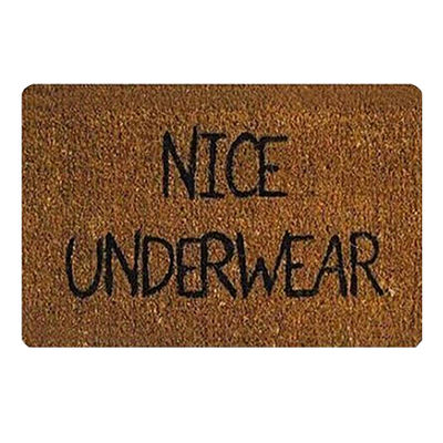 Famdecor Short Plush Material Nice Underwear Printed Doormat - Click Image to Close